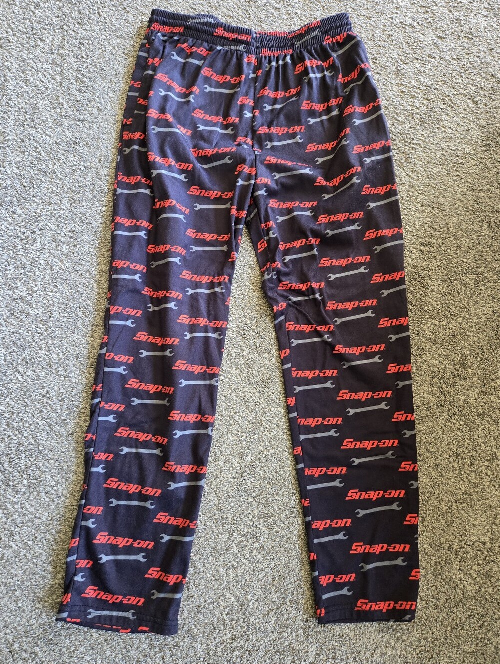 Snap-On - Pajama Pants Black Multicolor Graphic Print - Men's Size XXL